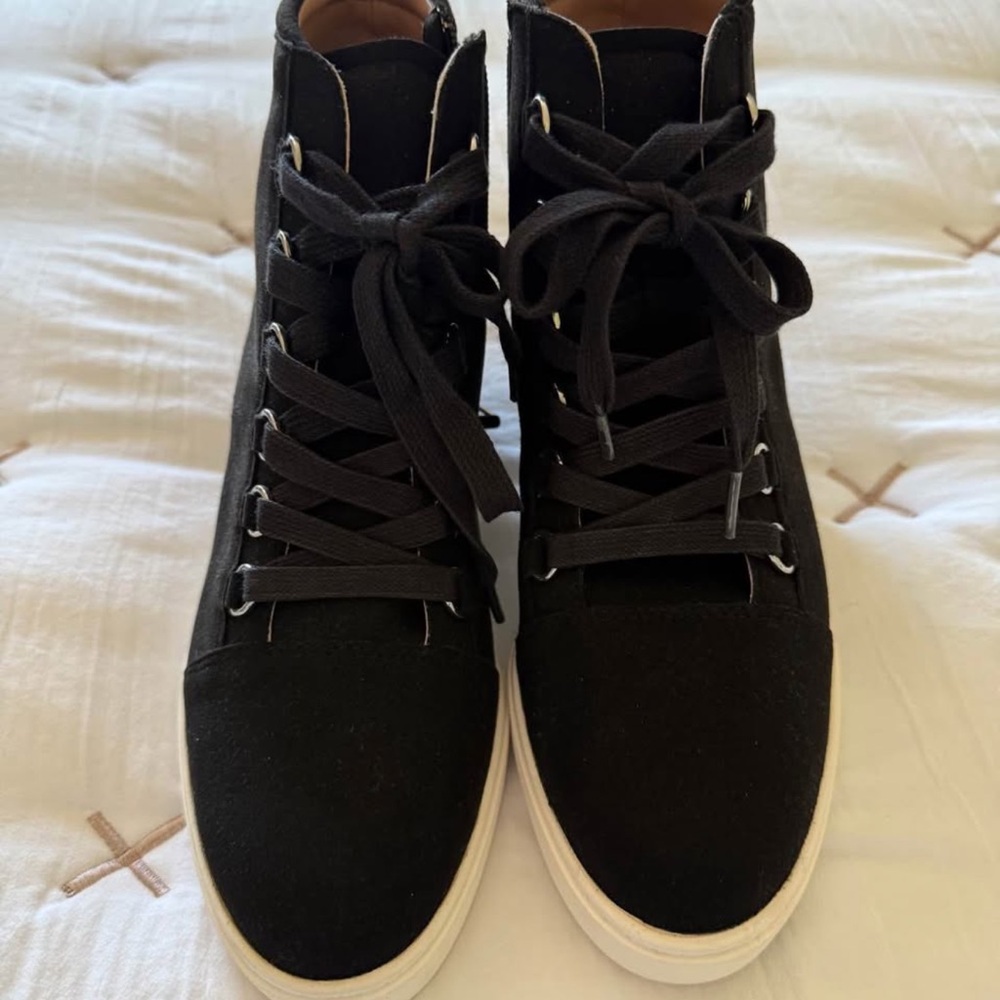 Linea Paolo Black High-Top Booties